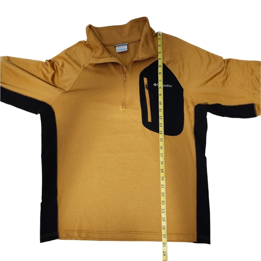 Columbia Men's L Pullover Jacket Yellow & Black